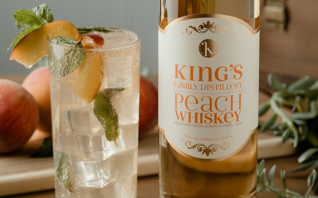 Peachy Whiskey Mojito